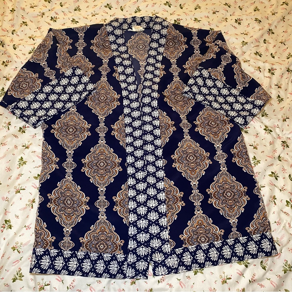 Woman’s Blue Patterned Jacket